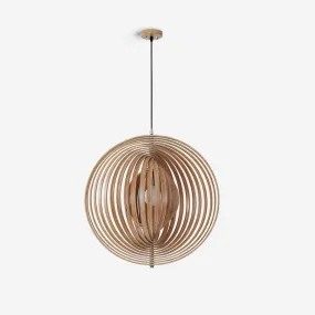 Wooden Moon Pendant Lamp