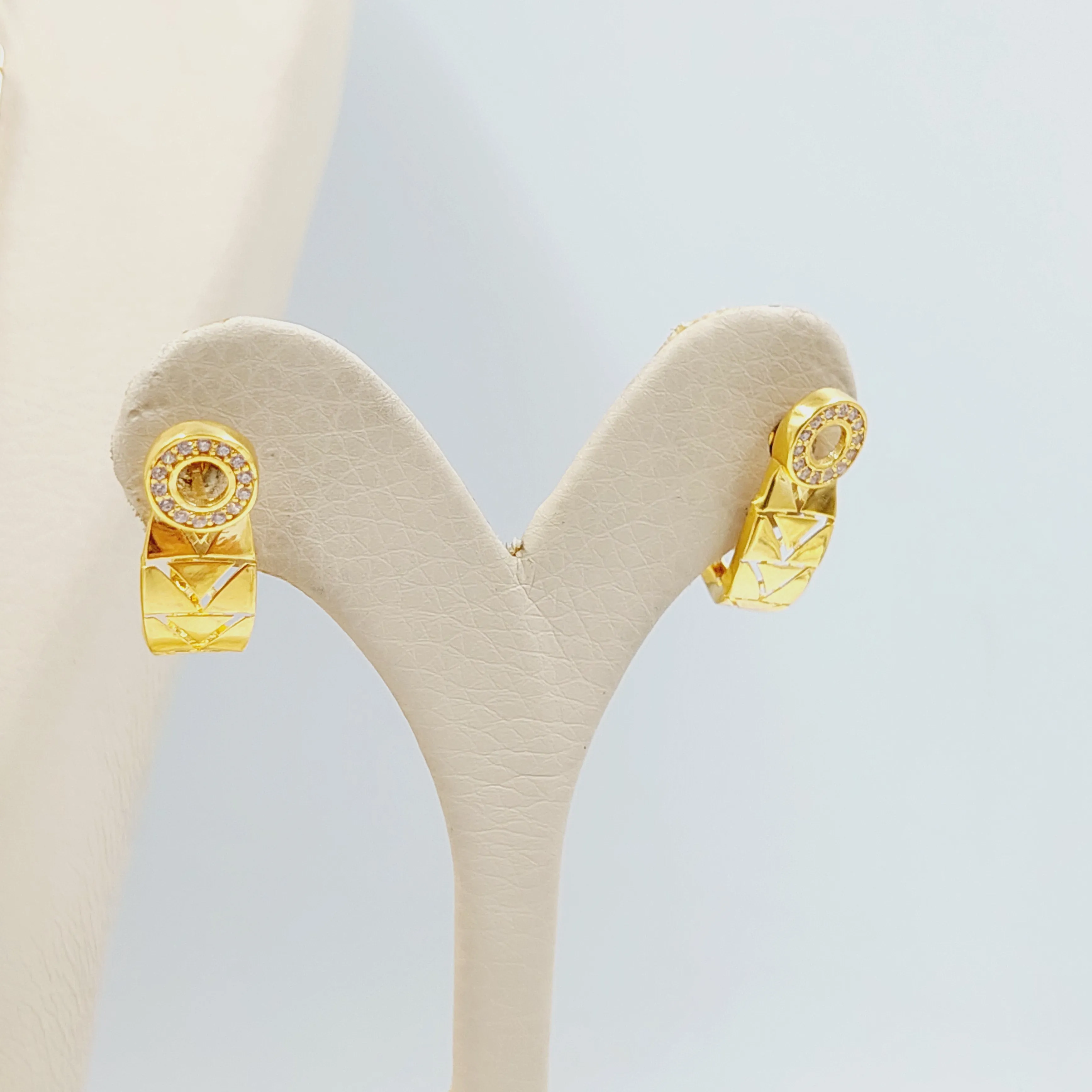Zircon Studded Leaf Set